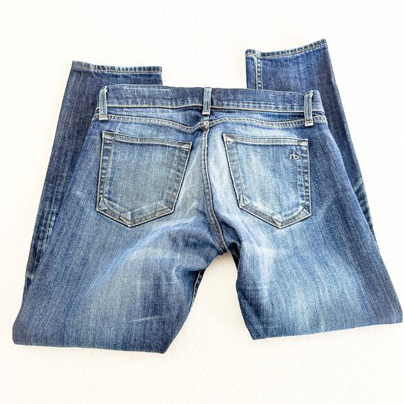 Rag & Bone Fit 2 Slim Leg Dark Wash Denim Jeans Dark Vintage Size 30 - Picture 5 of 9